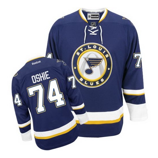 T.J Oshie St. Louis Blues Youth Authentic Third Reebok Jersey - Navy Blue