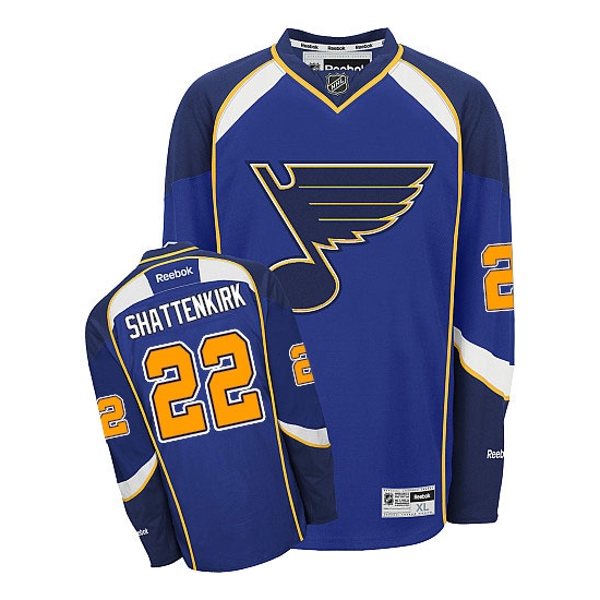 Kevin Shattenkirk St. Louis Blues Authentic Home Reebok Jersey - Royal Blue