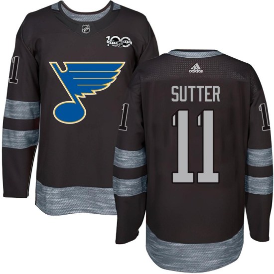 Brian Sutter St. Louis Blues Authentic 1917-2017 100th Anniversary Jersey - Black