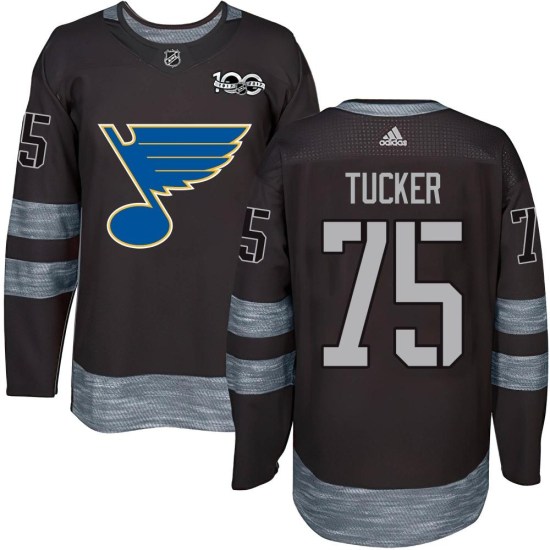 Tyler Tucker St. Louis Blues Authentic 1917-2017 100th Anniversary Jersey - Black