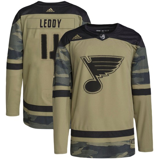 Nick Leddy St. Louis Blues Authentic Military Appreciation Practice Adidas Jersey - Camo