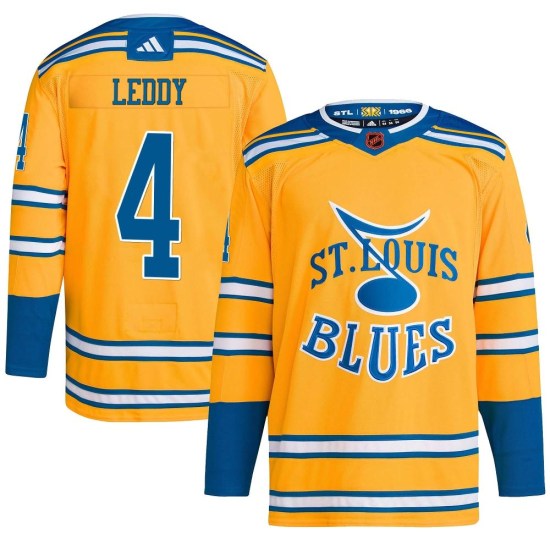 Nick Leddy St. Louis Blues Authentic Reverse Retro 2.0 Adidas Jersey - Yellow