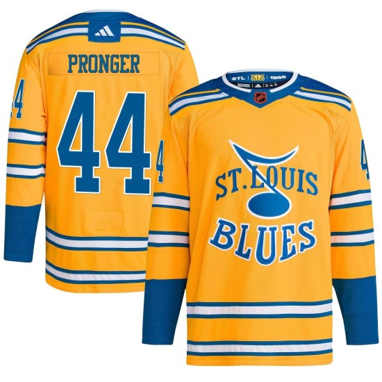 Chris Pronger St. Louis Blues Authentic Reverse Retro 2.0 Adidas Jersey - Yellow