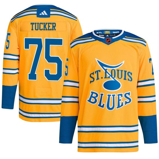 Tyler Tucker St. Louis Blues Authentic Reverse Retro 2.0 Adidas Jersey - Yellow
