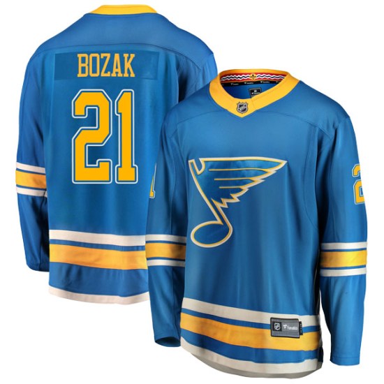 Tyler Bozak St. Louis Blues Breakaway Alternate Fanatics Branded Jersey - Blue