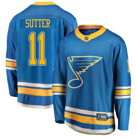 Brian Sutter St. Louis Blues Breakaway Alternate Fanatics Branded Jersey - Blue
