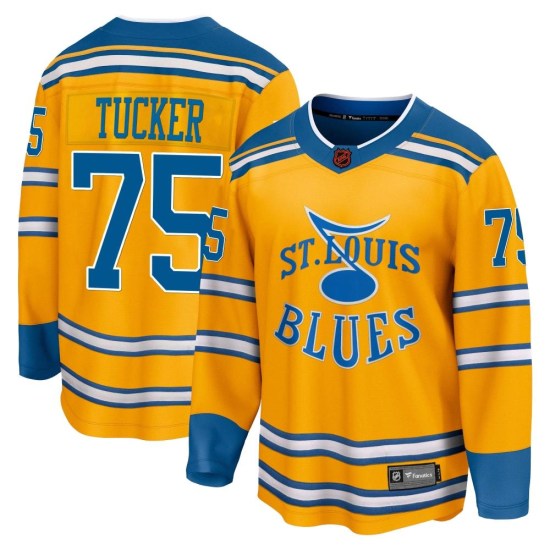 Tyler Tucker St. Louis Blues Breakaway Special Edition 2.0 Fanatics Branded Jersey - Yellow