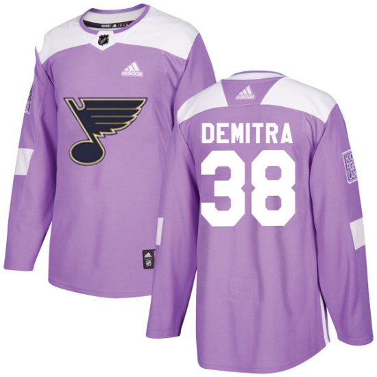 Pavol Demitra St. Louis Blues Youth Authentic Hockey Fights Cancer Adidas Jersey - Purple