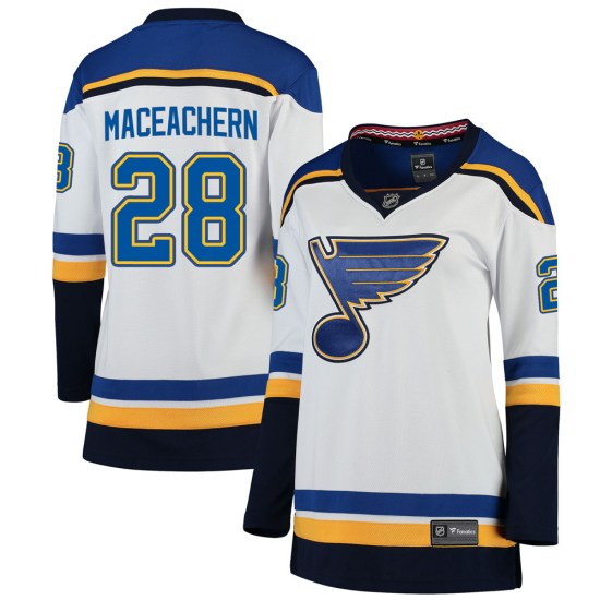MacKenzie MacEachern St. Louis Blues Women's Breakaway Mackenzie MacEachern Away Fanatics Branded Jersey - White