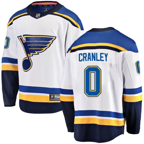 Will Cranley St. Louis Blues Breakaway Away Fanatics Branded Jersey - White