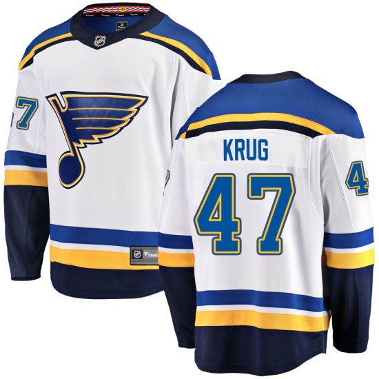 Torey Krug St. Louis Blues Breakaway Away Fanatics Branded Jersey - White