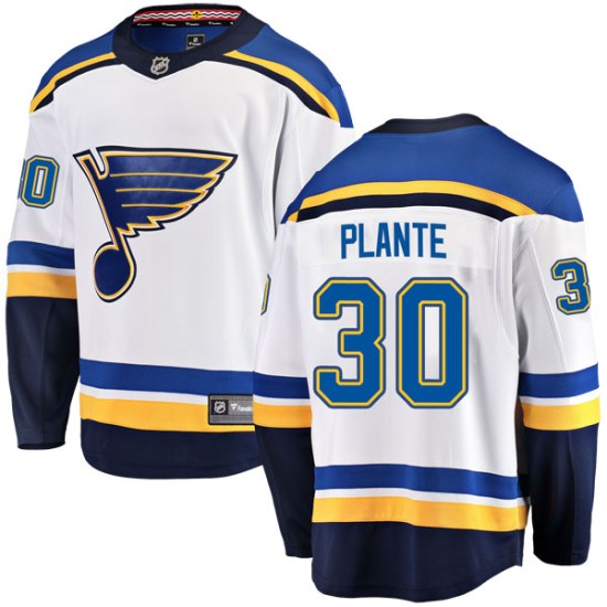 Jacques Plante St. Louis Blues Breakaway Away Fanatics Branded Jersey - White