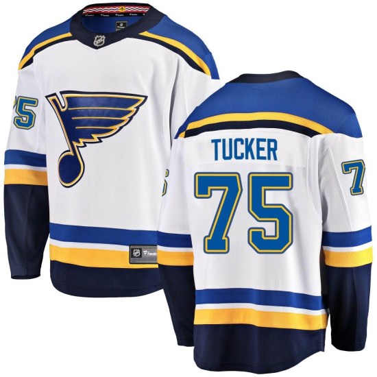 Tyler Tucker St. Louis Blues Breakaway Away Fanatics Branded Jersey - White