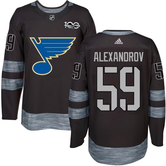 Nikita Alexandrov St. Louis Blues Youth Authentic 1917-2017 100th Anniversary Jersey - Black