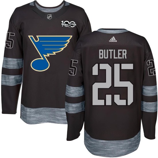 Chris Butler St. Louis Blues Youth Authentic 1917-2017 100th Anniversary Jersey - Black