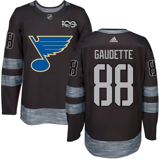 Adam Gaudette St. Louis Blues Youth Authentic 1917-2017 100th Anniversary Jersey - Black