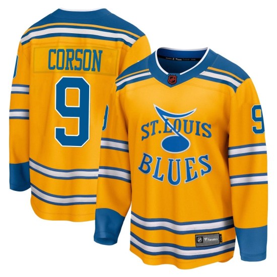 Shayne Corson St. Louis Blues Youth Breakaway Special Edition 2.0 Fanatics Branded Jersey - Yellow