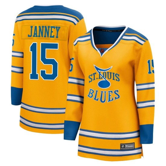 Craig Janney St. Louis Blues Women's Breakaway Special Edition 2.0 Fanatics Branded Jersey - Yellow