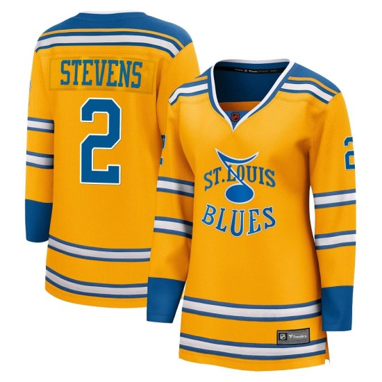 Scott Stevens St. Louis Blues Women's Breakaway Special Edition 2.0 Fanatics Branded Jersey - Yellow