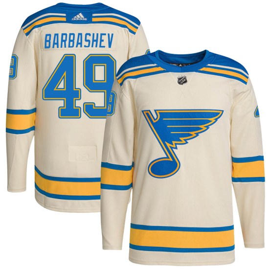 Ivan Barbashev St. Louis Blues Authentic 2022 Winter Classic Player Adidas Jersey - Cream