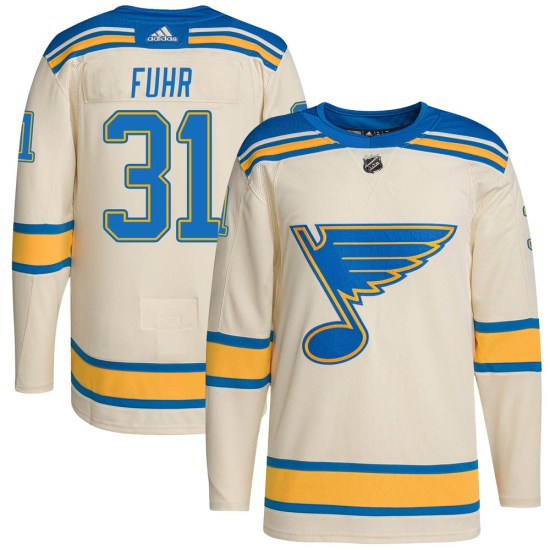 Grant Fuhr St. Louis Blues Authentic 2022 Winter Classic Player Adidas Jersey - Cream