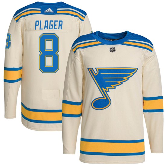 Barclay Plager St. Louis Blues Authentic 2022 Winter Classic Player Adidas Jersey - Cream