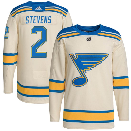 Scott Stevens St. Louis Blues Authentic 2022 Winter Classic Player Adidas Jersey - Cream