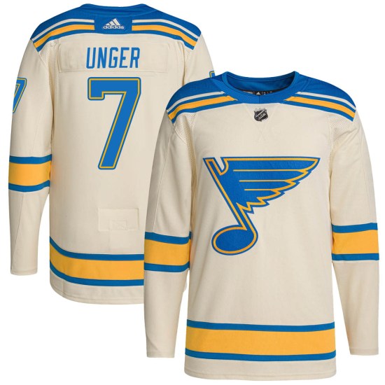 Garry Unger St. Louis Blues Authentic 2022 Winter Classic Player Adidas Jersey - Cream