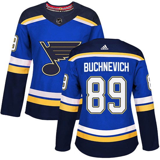 Pavel Buchnevich St. Louis Blues Women's Authentic Home Adidas Jersey - Blue