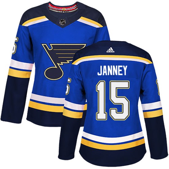 Craig Janney St. Louis Blues Women's Authentic Home Adidas Jersey - Blue