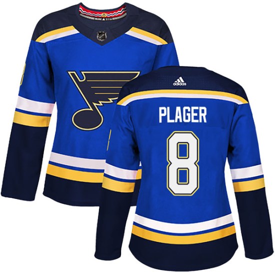 Barclay Plager St. Louis Blues Women's Authentic Home Adidas Jersey - Blue
