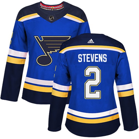 Scott Stevens St. Louis Blues Women's Authentic Home Adidas Jersey - Blue