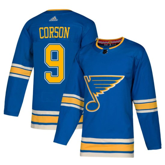 Shayne Corson St. Louis Blues Authentic Alternate Adidas Jersey - Blue