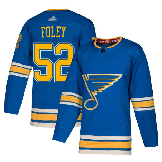 Erik Foley St. Louis Blues Authentic Alternate Adidas Jersey - Blue