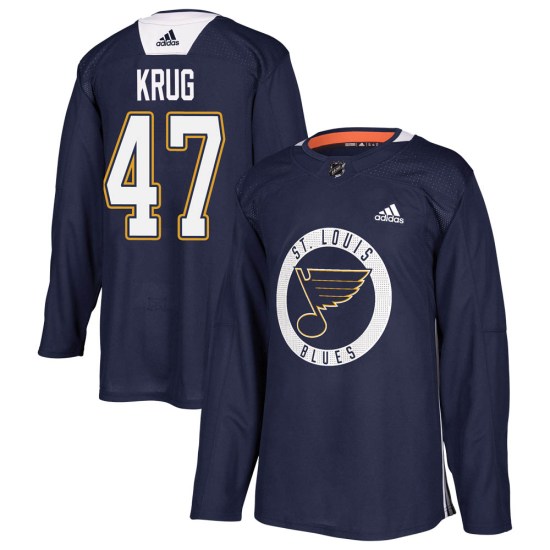 Torey Krug St. Louis Blues Youth Authentic Practice Adidas Jersey - Blue