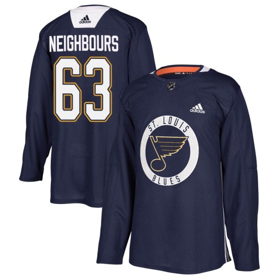 Jake Neighbours St. Louis Blues Youth Authentic Practice Adidas Jersey - Blue