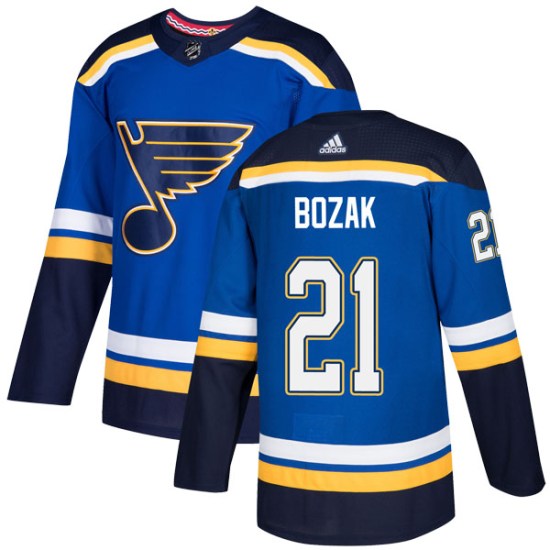 Tyler Bozak St. Louis Blues Authentic Home Adidas Jersey - Blue