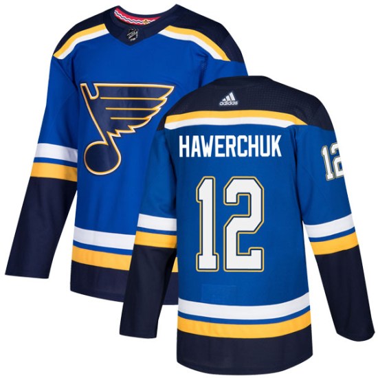 Dale Hawerchuk St. Louis Blues Authentic Home Adidas Jersey - Blue