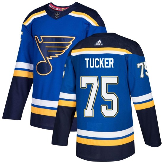 Tyler Tucker St. Louis Blues Authentic Home Adidas Jersey - Blue