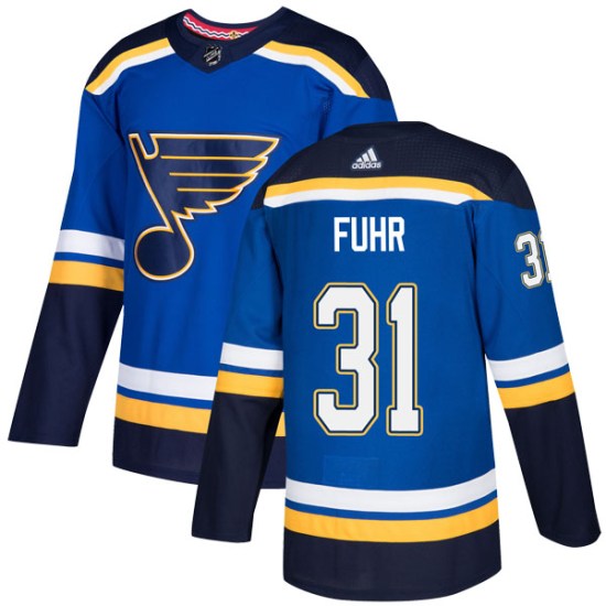 Grant Fuhr St. Louis Blues Youth Authentic Home Adidas Jersey - Blue