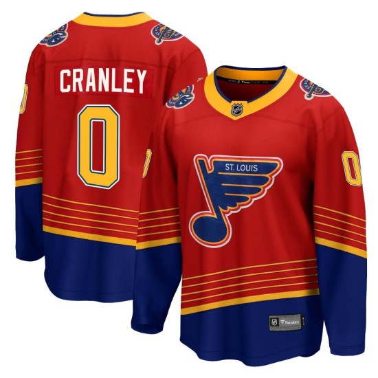 Will Cranley St. Louis Blues Youth Breakaway 2020/21 Special Edition Fanatics Branded Jersey - Red
