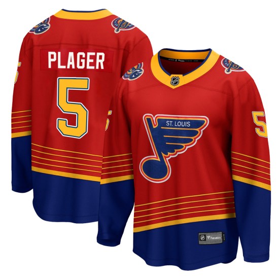 Bob Plager St. Louis Blues Youth Breakaway 2020/21 Special Edition Fanatics Branded Jersey - Red