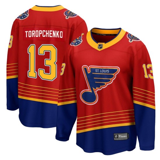 Alexey Toropchenko St. Louis Blues Youth Breakaway 2020/21 Special Edition Fanatics Branded Jersey - Red