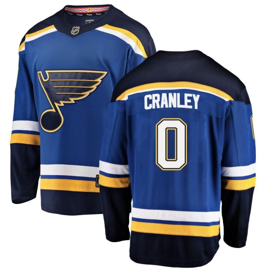 Will Cranley St. Louis Blues Youth Breakaway Home Fanatics Branded Jersey - Blue