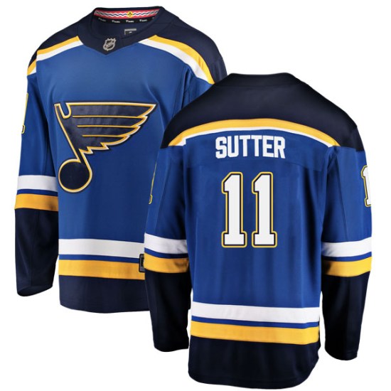 Brian Sutter St. Louis Blues Youth Breakaway Home Fanatics Branded Jersey - Blue