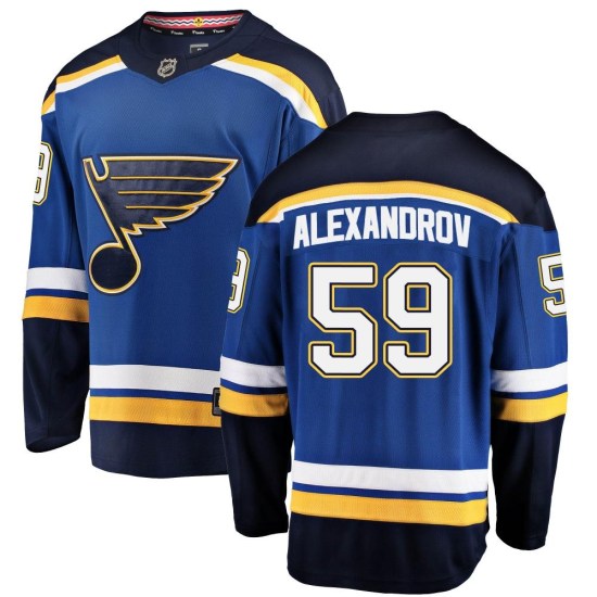 Nikita Alexandrov St. Louis Blues Breakaway Home Fanatics Branded Jersey - Blue