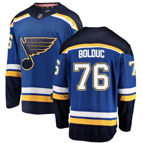 Zack Bolduc St. Louis Blues Breakaway Home Fanatics Branded Jersey - Blue