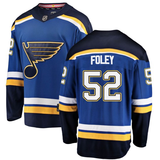 Erik Foley St. Louis Blues Breakaway Home Fanatics Branded Jersey - Blue