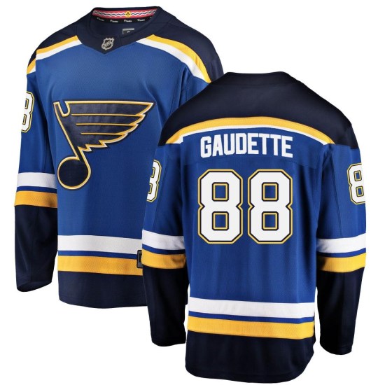 Adam Gaudette St. Louis Blues Breakaway Home Fanatics Branded Jersey - Blue