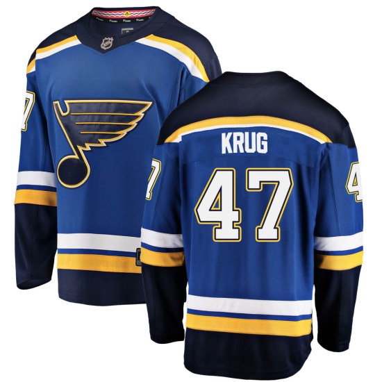 Torey Krug St. Louis Blues Breakaway Home Fanatics Branded Jersey - Blue